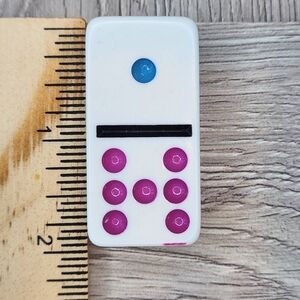 1:7 Replacement Dominoes Large Dot Shiny Color 2 X 1 X 5/8th